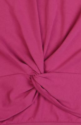 بلوز یکرو لایکرا جلو گره ای آستین افتاده