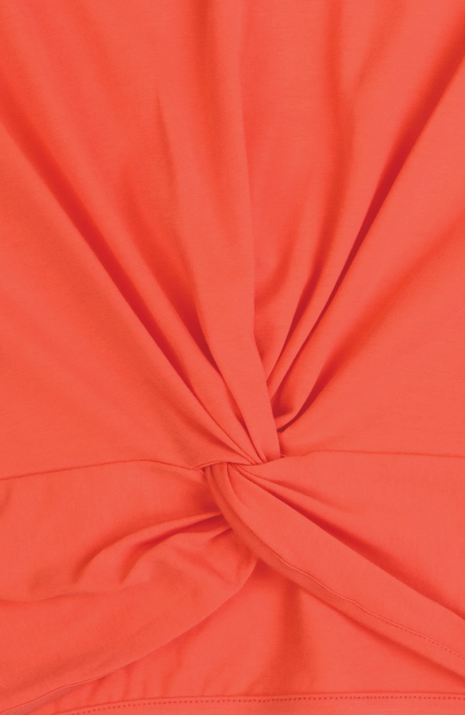 بلوز یکرو لایکرا جلو گره ای آستین افتاده