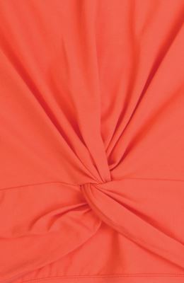 بلوز یکرو لایکرا جلو گره ای آستین افتاده