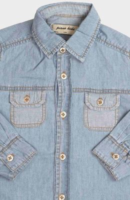 شومیزجین یقه کلاسیک جیب دار