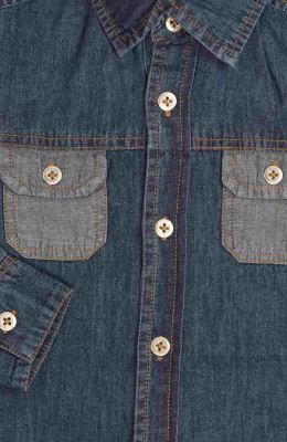 شومیزجین یقه کلاسیک جیب دار