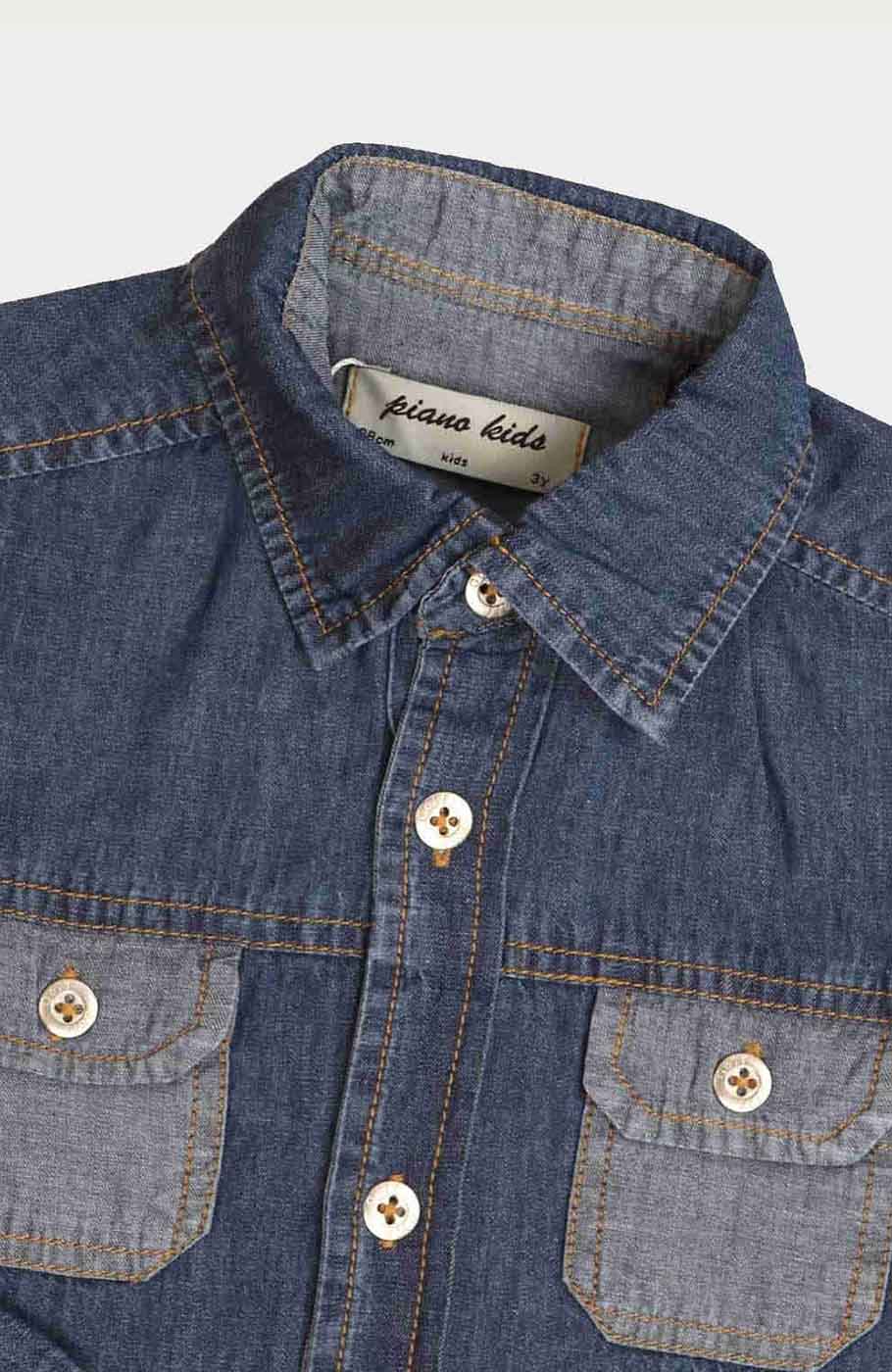 شومیزجین یقه کلاسیک جیب دار