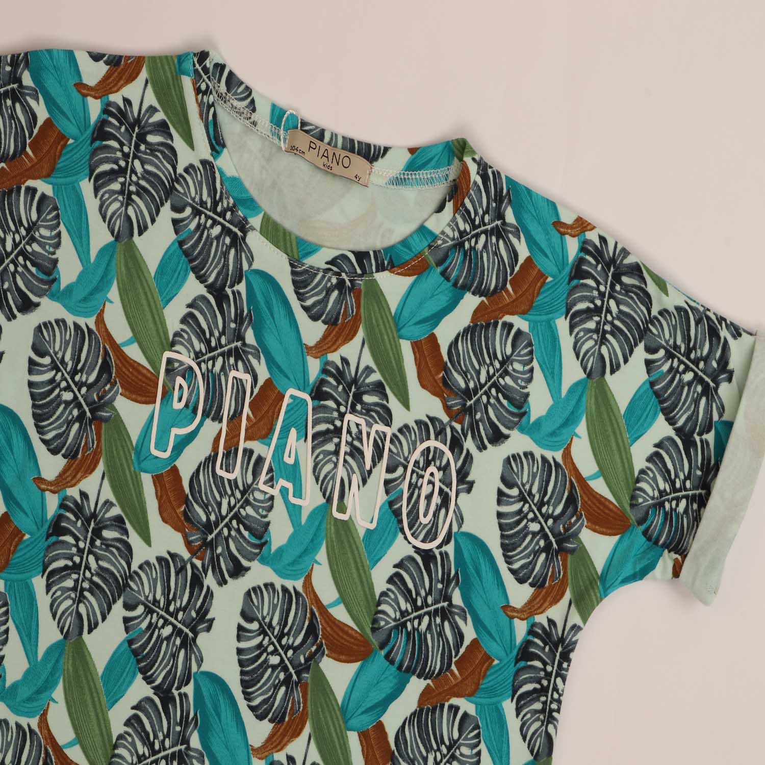 تیشرت یکرو لایکرا چاپ هاوایی