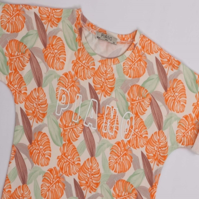 تیشرت یکرو لایکرا چاپ هاوایی