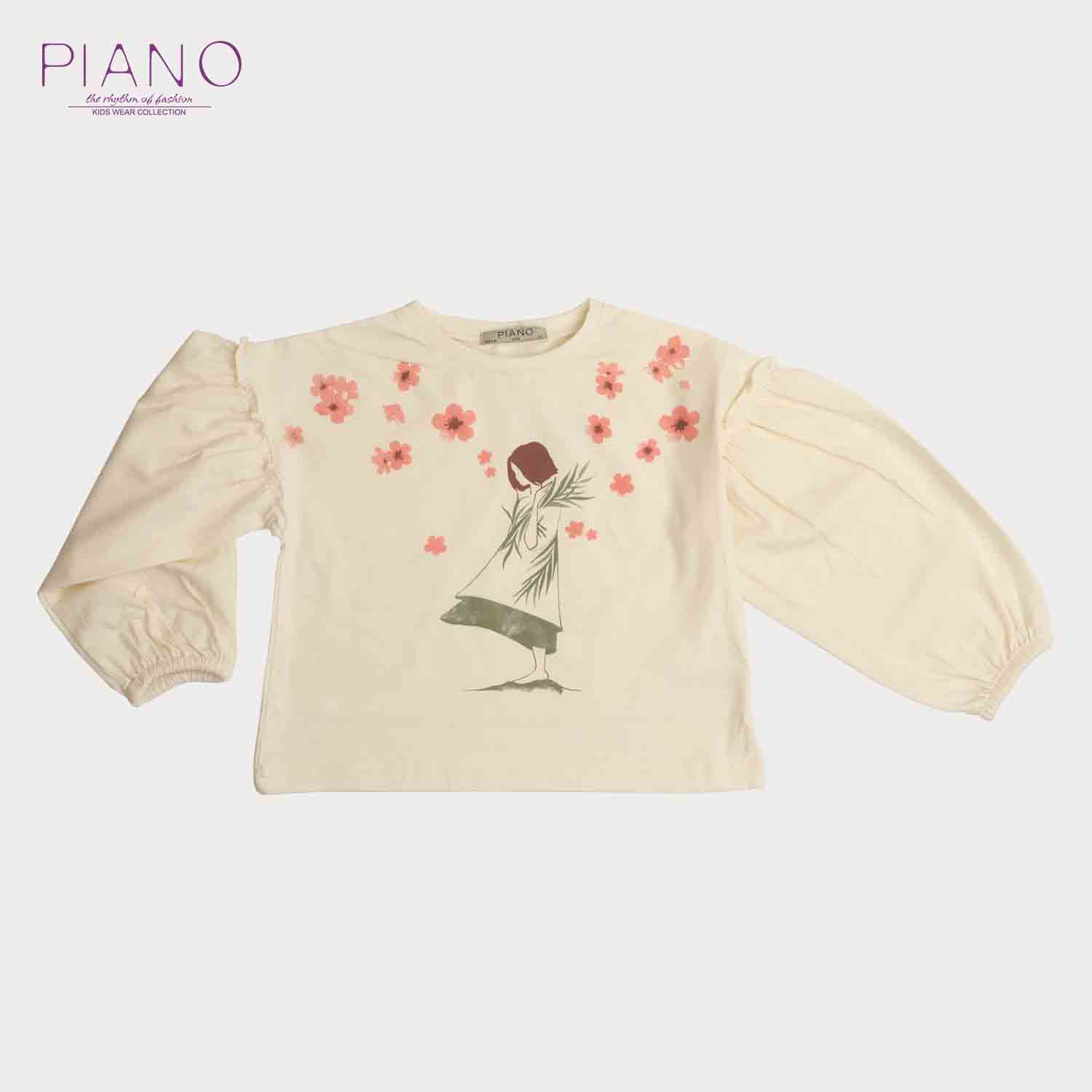 بلوز یکرو لایکرا آستین افتاده چین دار