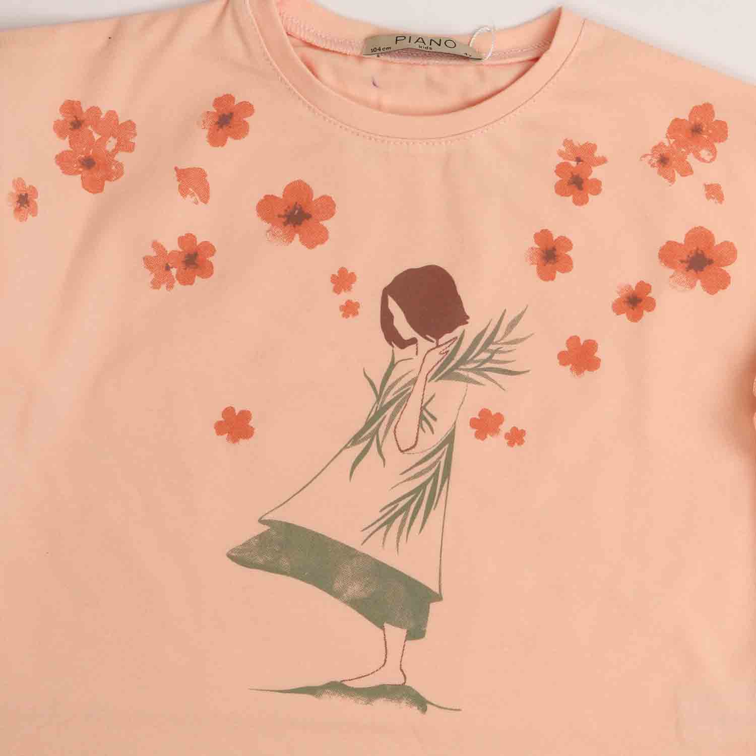 بلوز یکرو لایکرا آستین افتاده چین دار