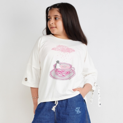 بلوز یکرو لایکرا پشت گره ای