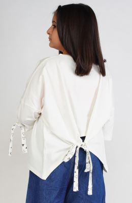 بلوز یکرو لایکرا پشت گره ای