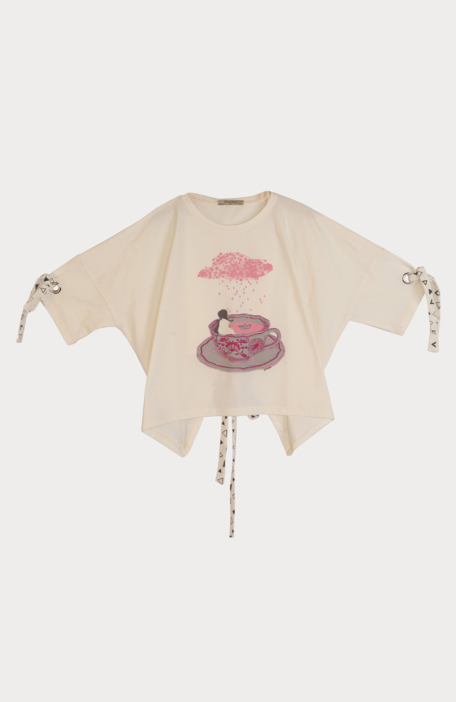 بلوز یکرو لایکرا پشت گره ای