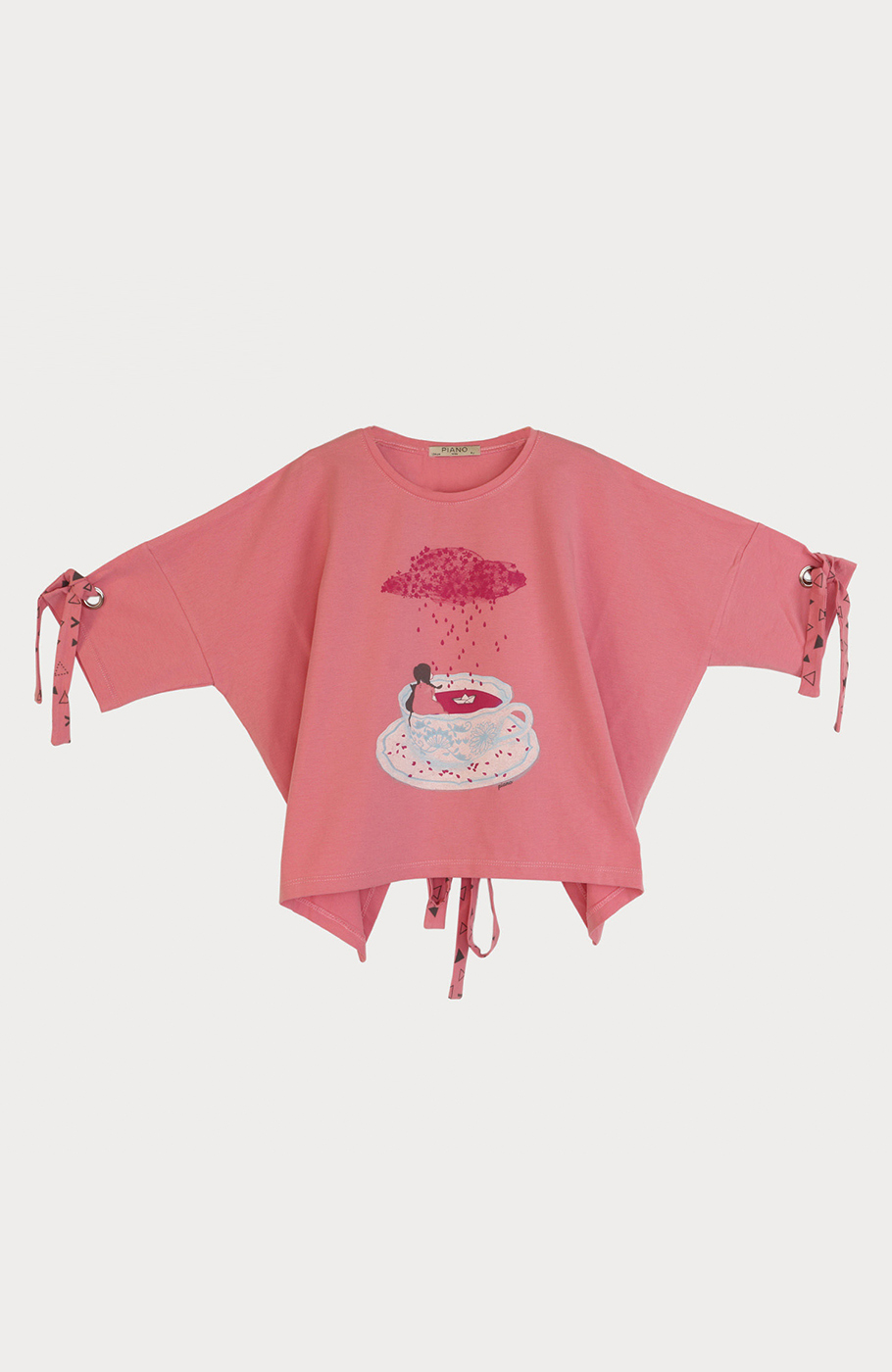 بلوز یکرو لایکرا پشت گره ای