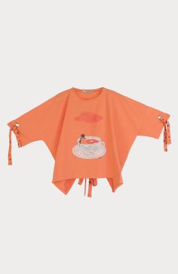 بلوز یکرو لایکرا پشت گره ای