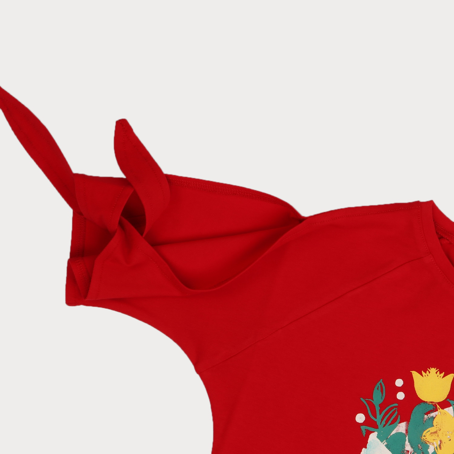 تیشرت یکرو لایکرا آستین گره ای