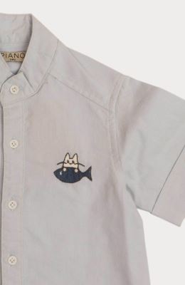 شومیز پاناما یقه فرانسوی