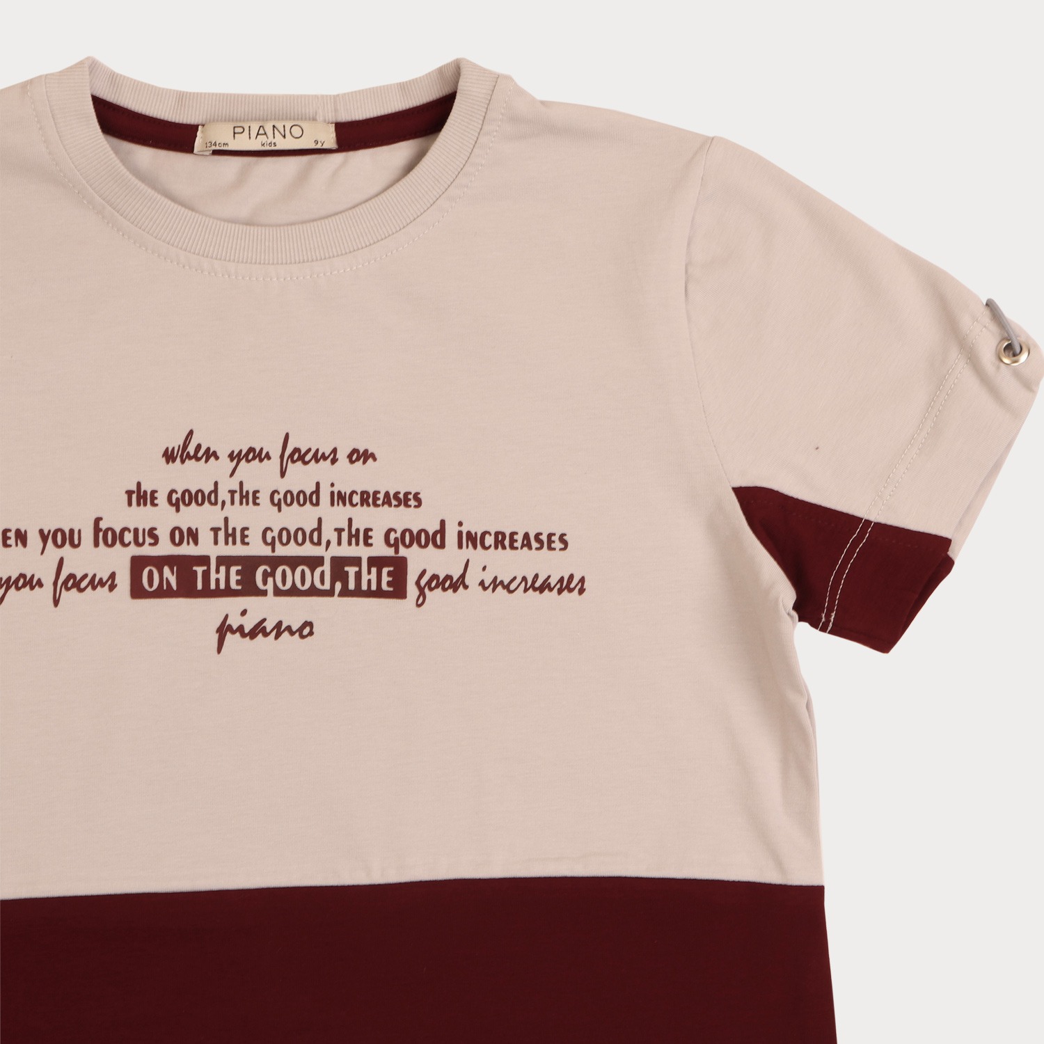 تیشرت ‏یکرو لایکرا آستین گت دار