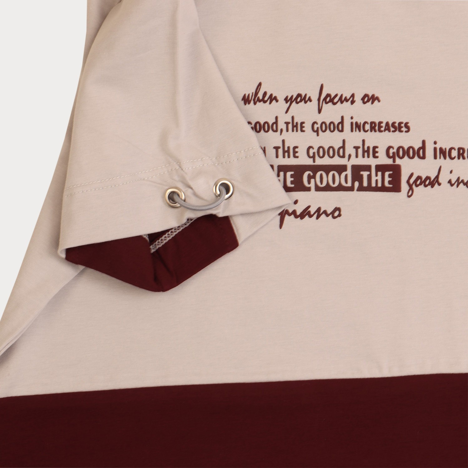 تیشرت ‏یکرو لایکرا آستین گت دار