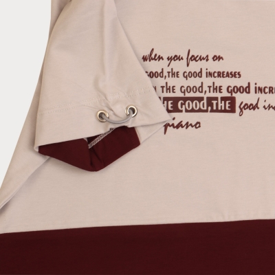 تیشرت ‏یکرو لایکرا آستین گت دار