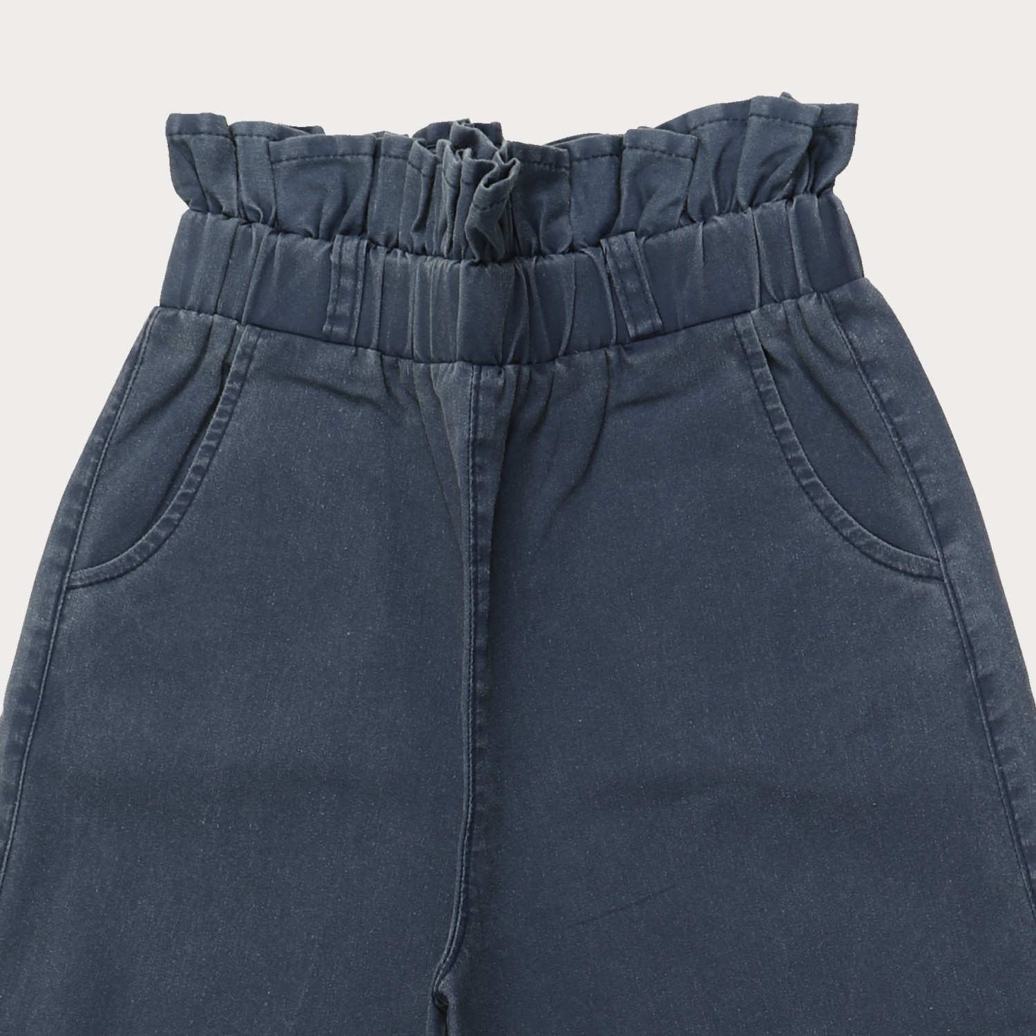 شلوار جین گشاد کمر چین دار