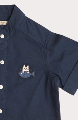 شومیز پاناما یقه فرانسوی