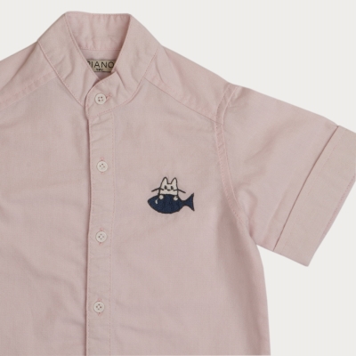 شومیز پاناما یقه فرانسوی