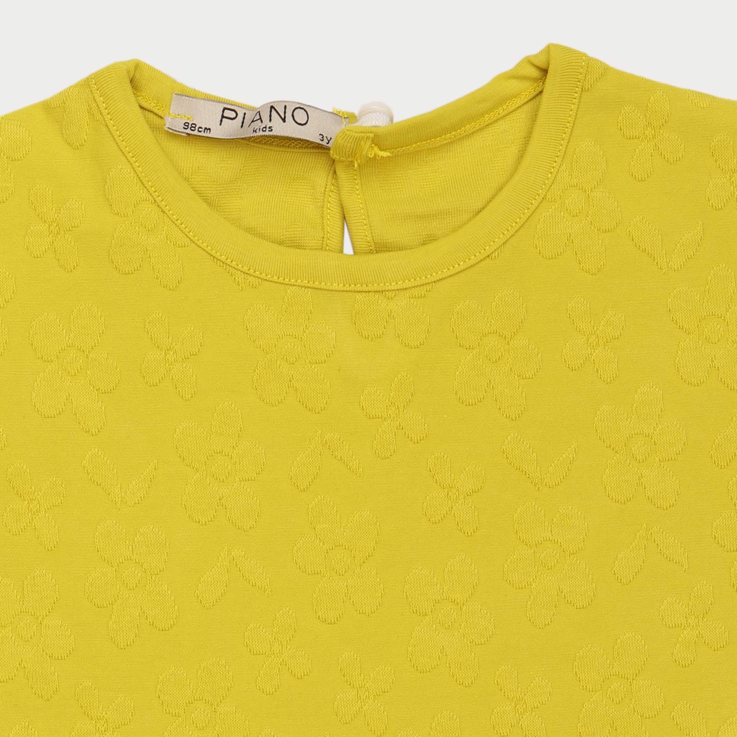 پیراهن یکرو لایکرا و ژاکارد آستین افتاده