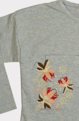 بلوز یکرو لایکرا ملانژ رنگی