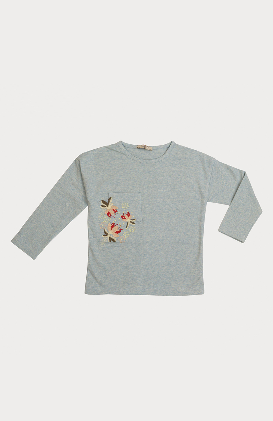 بلوز یکرو لایکرا ملانژ رنگی