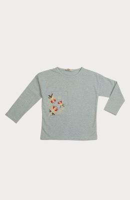 بلوز یکرو لایکرا ملانژ رنگی