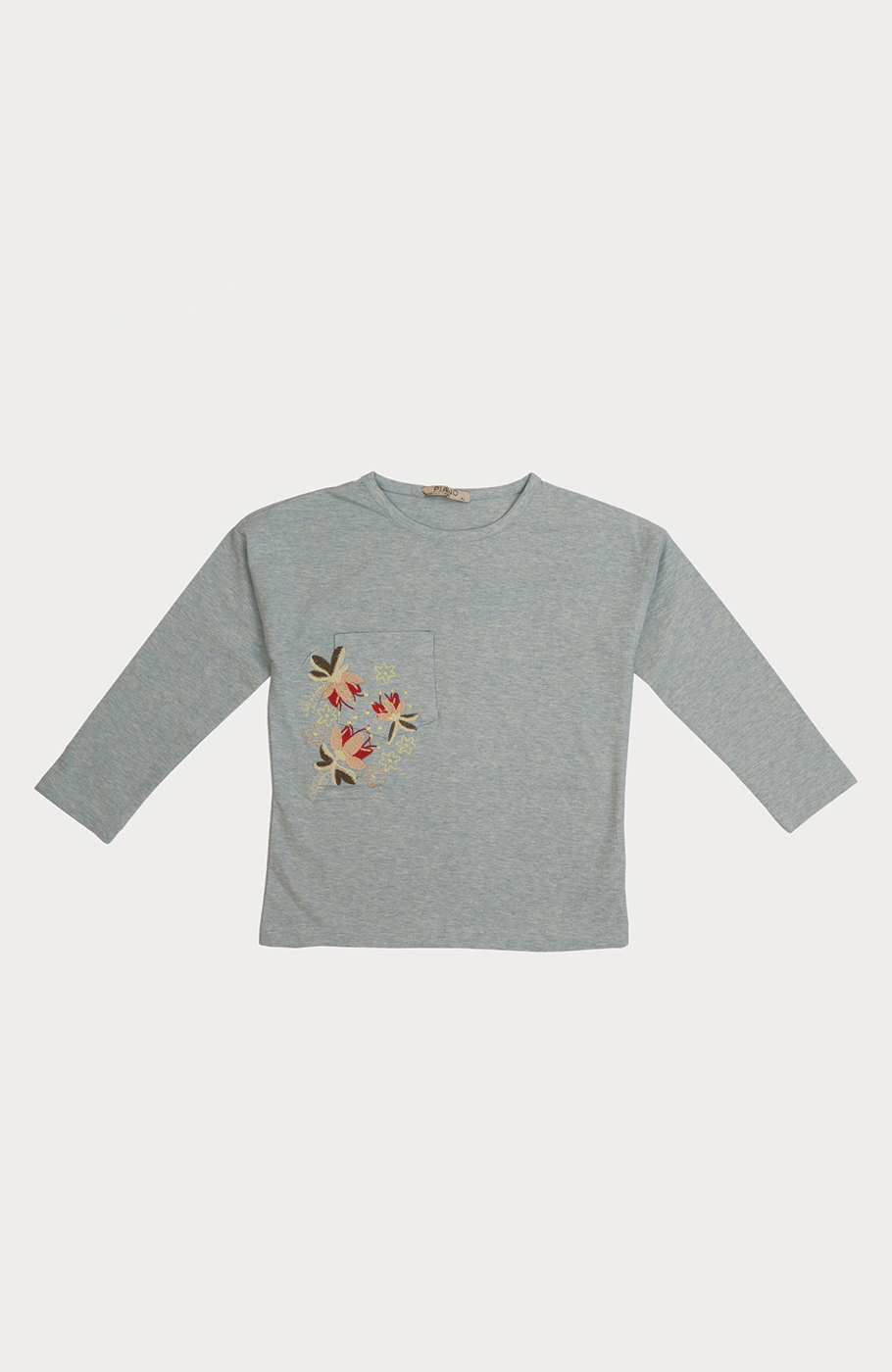 بلوز یکرو لایکرا ملانژ رنگی