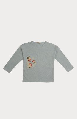 بلوز یکرو لایکرا ملانژ رنگی