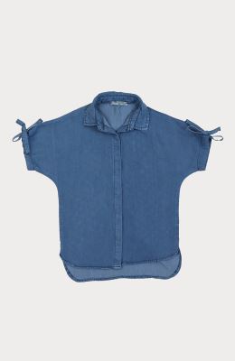 شومیز تنسل آستین افتاده