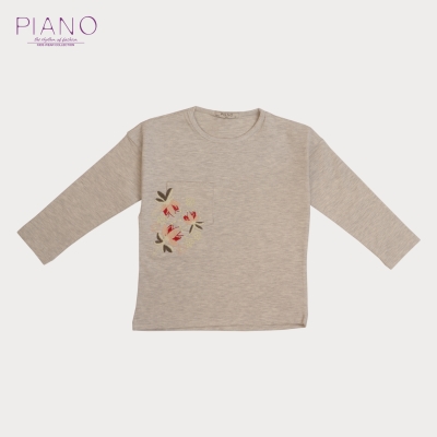 بلوز یکرو لایکرا ملانژ رنگی