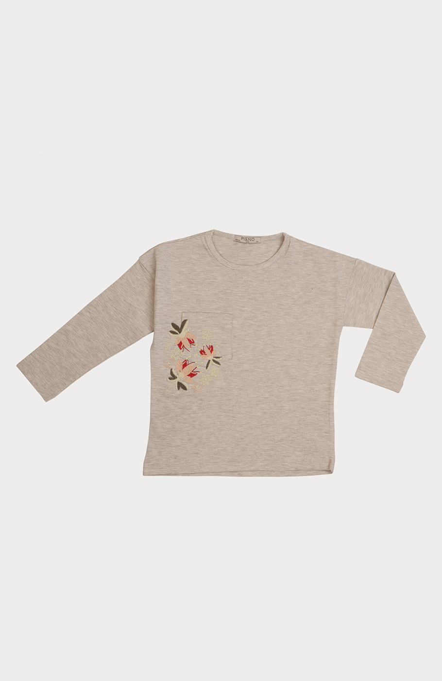 بلوز یکرو لایکرا ملانژ رنگی