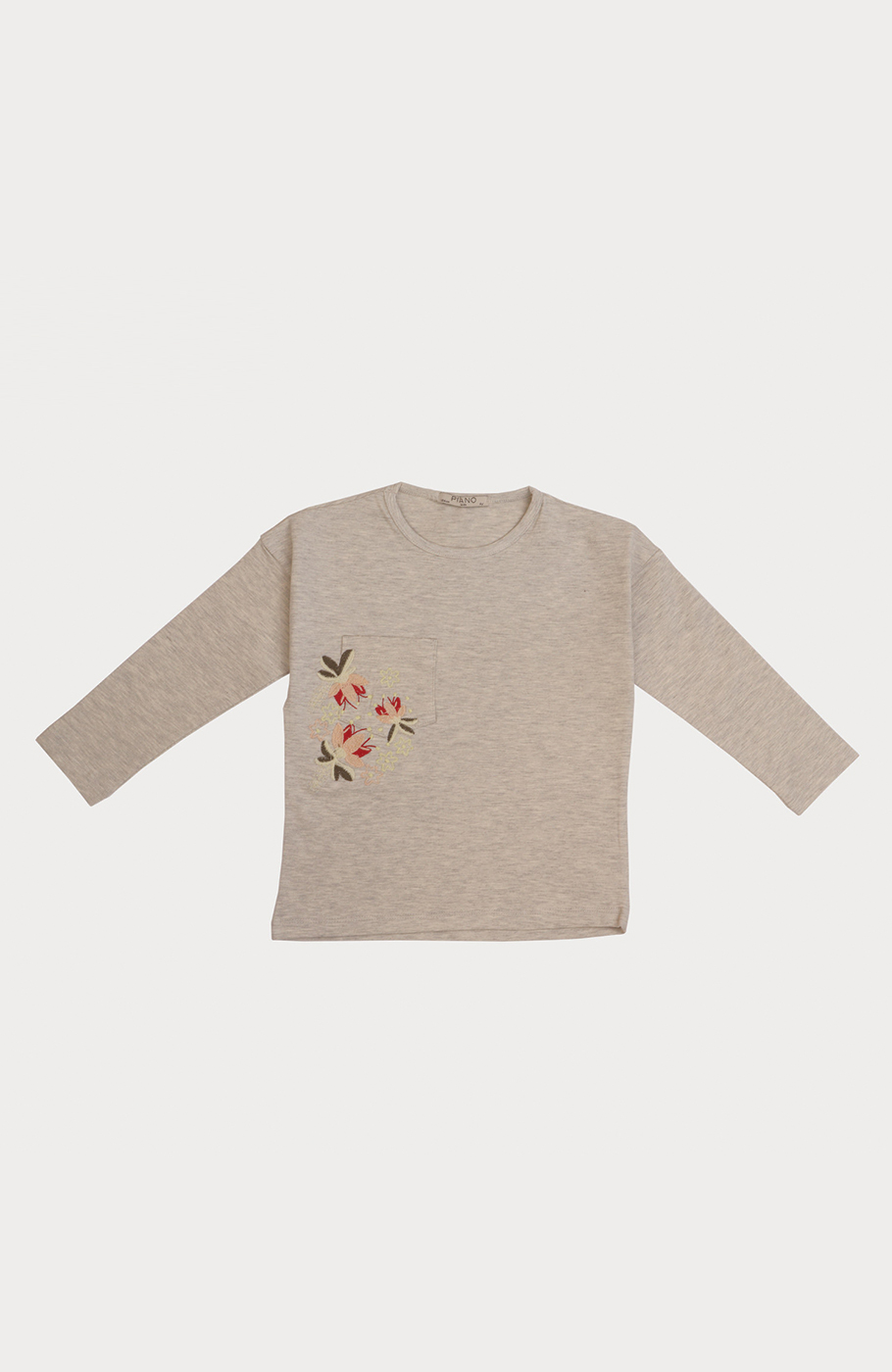 بلوز یکرو لایکرا ملانژ رنگی