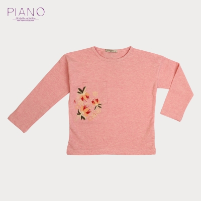 بلوز یکرو لایکرا ملانژ رنگی