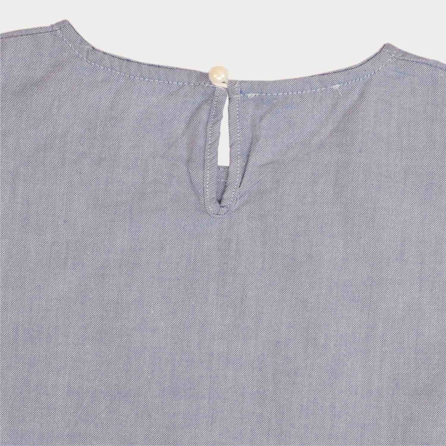 بلوز پاناما آستین چین دار