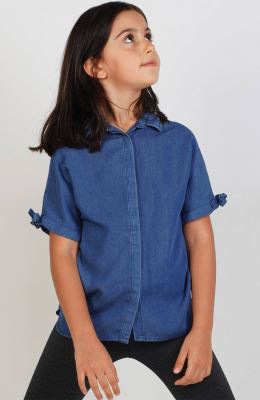 شومیز تنسل آستین افتاده