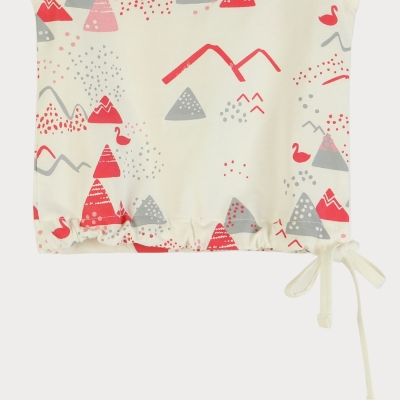 تاپ یکرو لایکرا دمپا گت دار (ست با کد 1873)