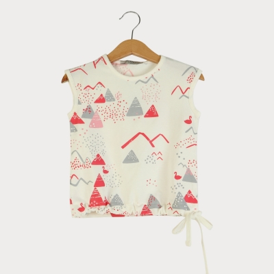 تاپ یکرو لایکرا دمپا گت دار (ست با کد 1873)