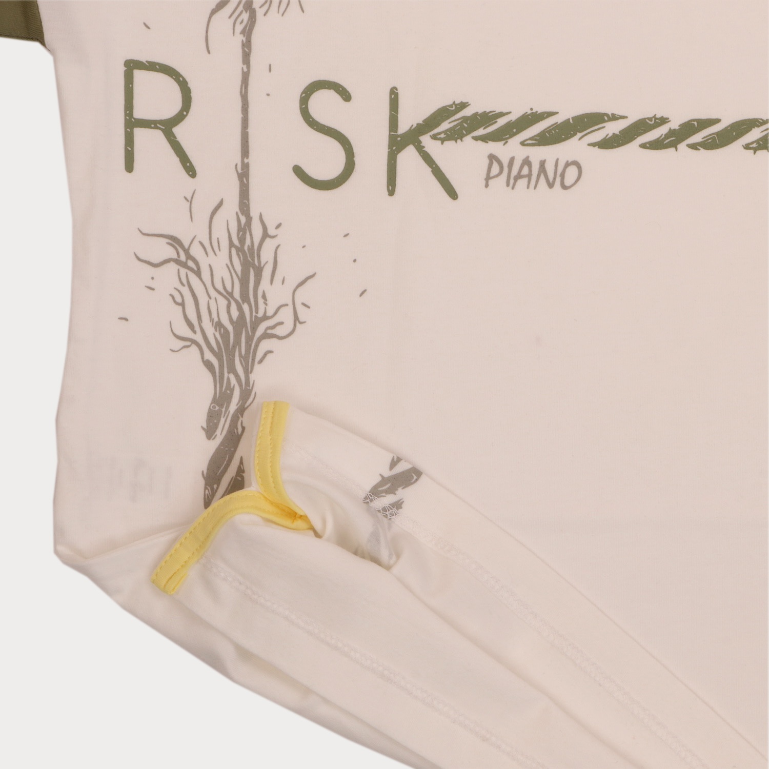 تیشرت‏ یکرو لایکرا آستین ‏برش‏ دار (ست با کد 1913)