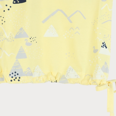 تاپ یکرو لایکرا دمپا گت دار (ست با کد 1873)