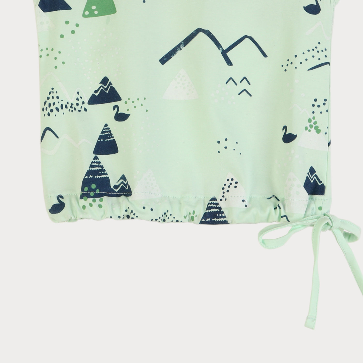 تاپ یکرو لایکرا دمپا گت دار (ست با کد 1873)