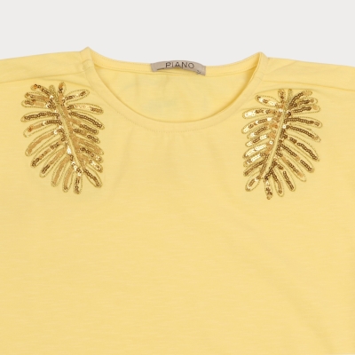 تیشرت‏ یکرو لایکرا اسلپ ‏دمپا گت دار