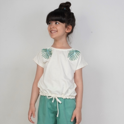 تیشرت‏ یکرو لایکرا اسلپ ‏دمپا گت دار