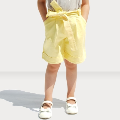 شلوارک‏ کتان ‏دمپا پاکتی (ست با کد 1886)