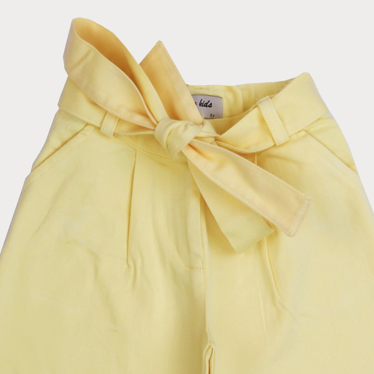 شلوارک‏ کتان ‏دمپا پاکتی (ست با کد 1886)