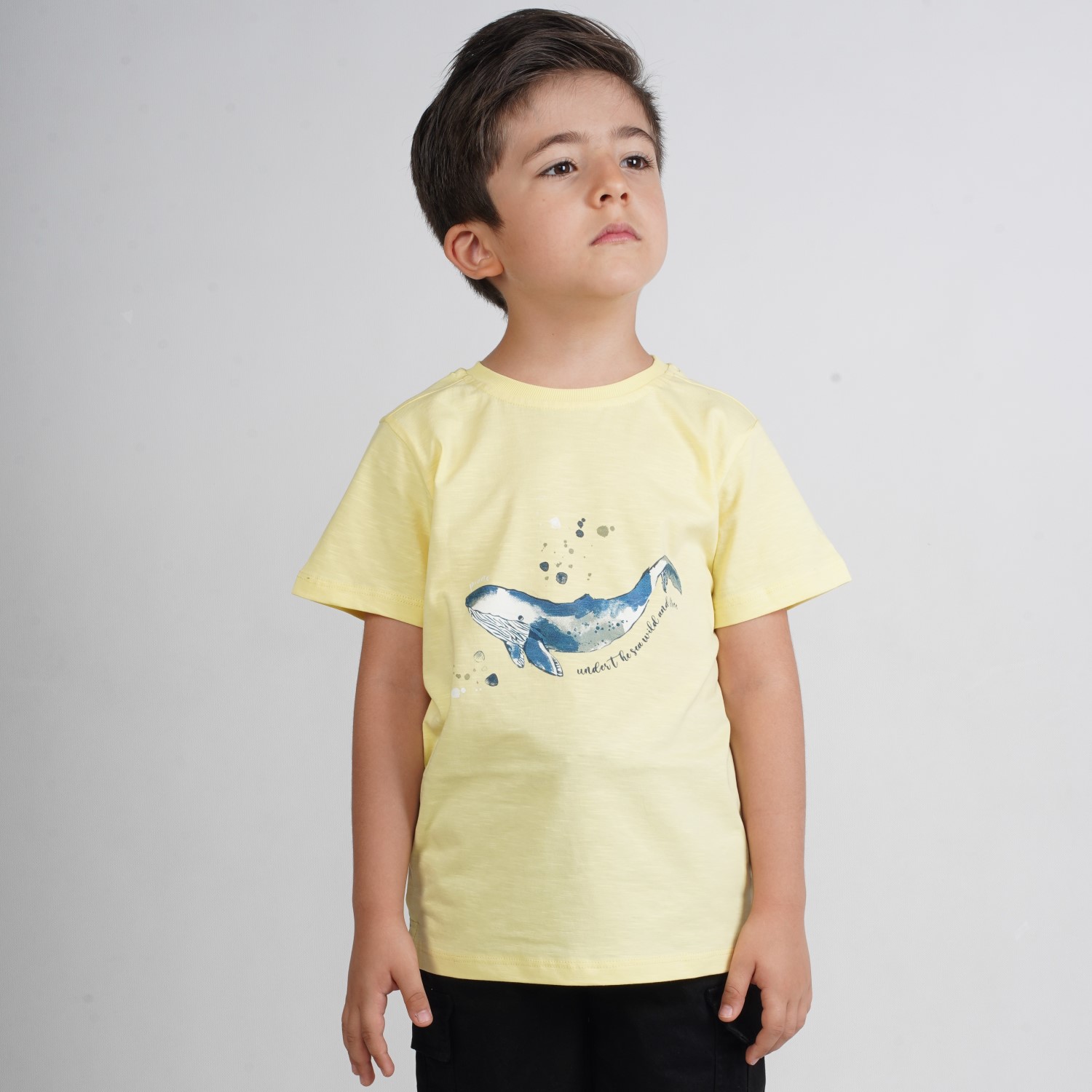 تیشرت‏ یکرو اسلپ ‏سرشانه ‏برگشته (ست با کد 1925)