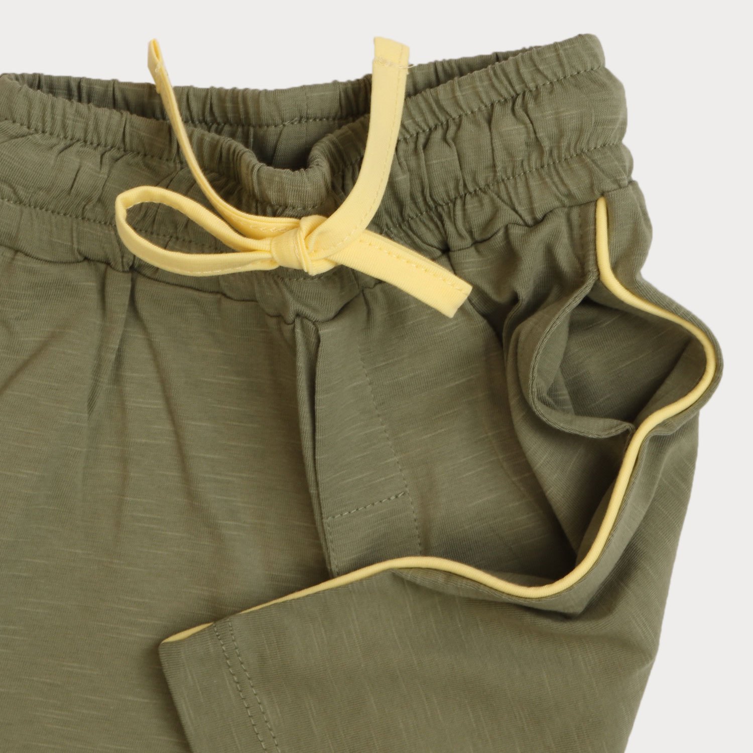 شلوارک‏ یکرو اسلپ ‏پهلو مغزی‏ دار (ست با کد 1924)