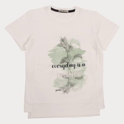 تیشرت‏ یکرو اسلپ ‏پهلو برش ‏دار