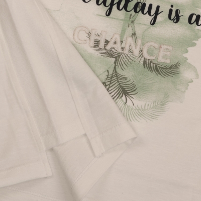 تیشرت‏ یکرو اسلپ ‏پهلو برش ‏دار