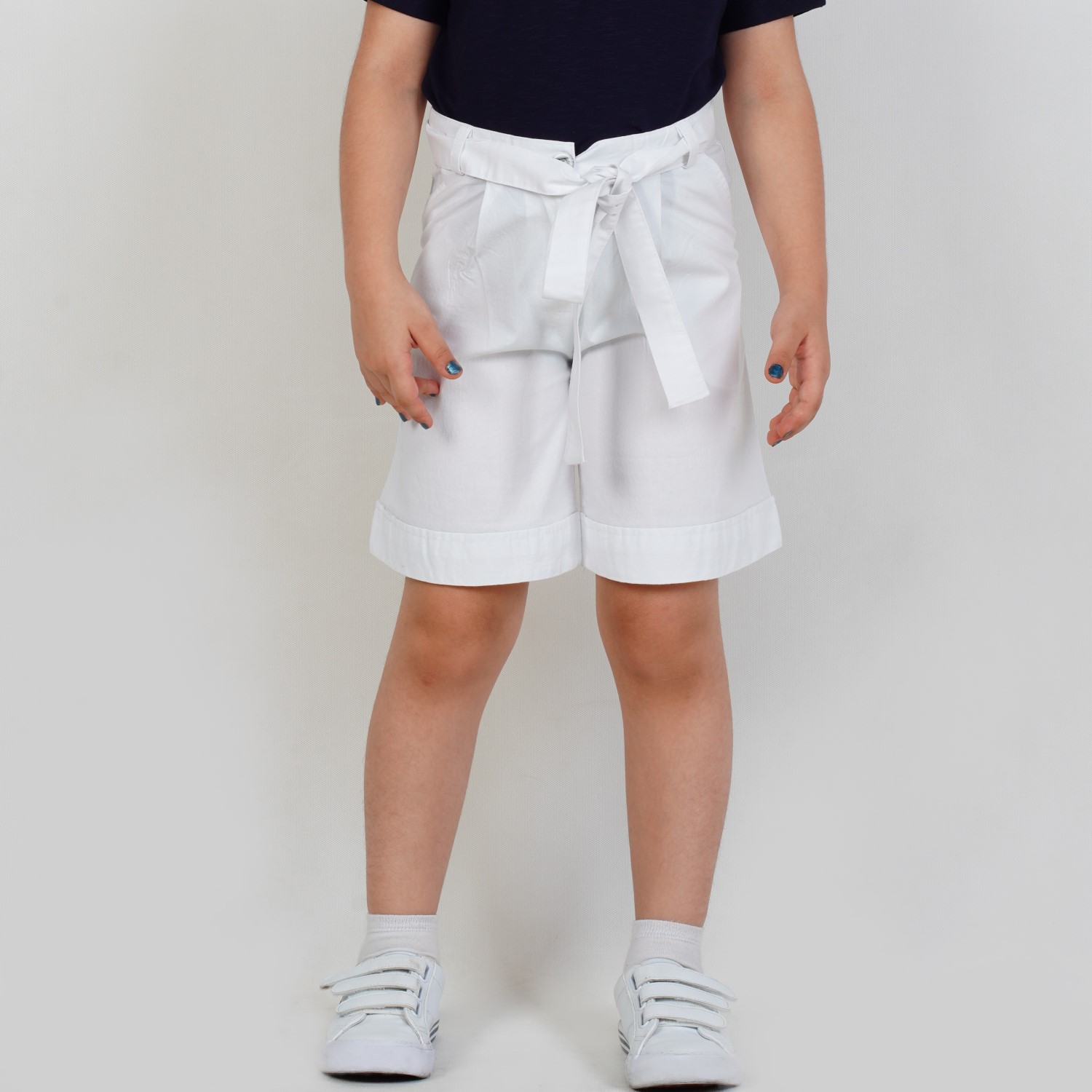 شلوارک‏ کتان‏ دمپا پاکتی (ست با کد 1887)